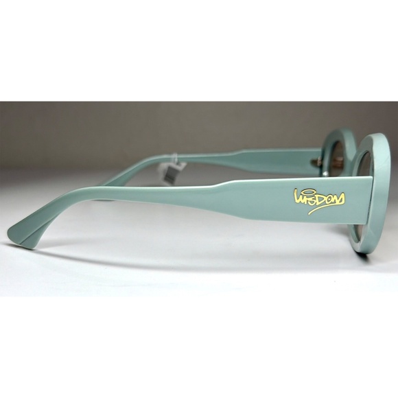 WISDOM FASHION HOUSE FRAME 16 SAGE BEIGE OVAL SUNGLASSES. 53 mm main image 11
